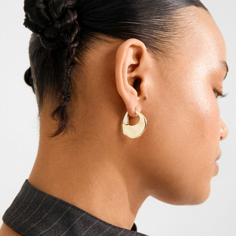 Pilgrim Sense Hoop Earrings image number 1